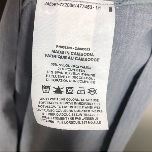 Nike Women's Yoga Luxe Short Sleeve Shirt Top Plus Size 1X DC5257-073 - Picture 5 of 6